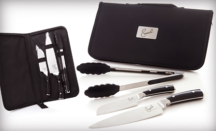 Emeril Cutlery Knife Set with Carrying Case or Wooden Knife Bock, from $29